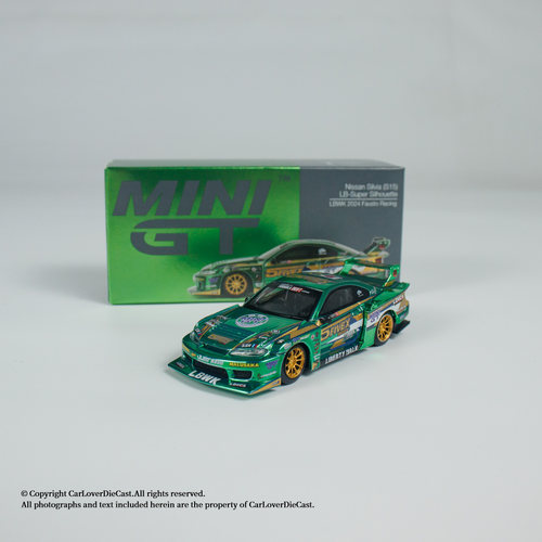 [现货]MINI GT 1:64  日产尼桑LB S15 SILVIA 合金汽车模型#858