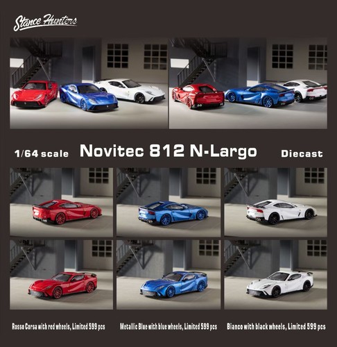 Stance Hunters SH 1:64跃马Novitec 812 N-Largo合金汽车模型