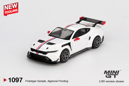 [现货]MINIGT 1:64 福特野马 Mustang GTD 白色 合金汽车模型1097