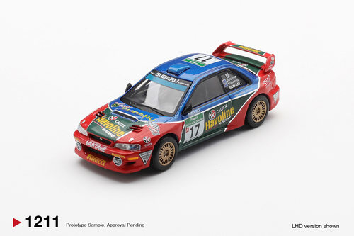 [现货]MINIGT 1:64 斯巴鲁 翼豹 WRC98 2000新西兰 合金车模1211