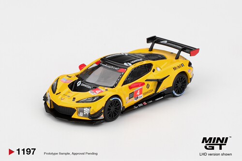 [现货]MINIGT1:64雪佛兰Chevrolet Corvette Z06 GT3合金车模1197