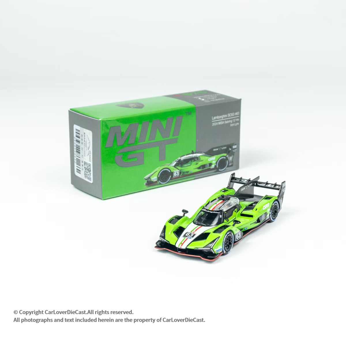 MINIGT 1:64 兰博基尼 SC63 #63  2024 IMSA 合金汽车模型816