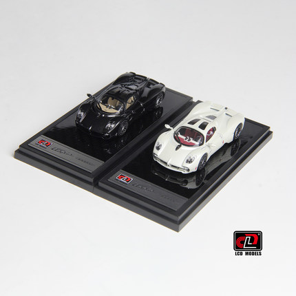 现货 LCD 1:64 帕加尼 乌托邦 Pagani Utopia  黑碳 合金汽车模型