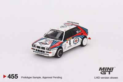 MINIGT 1:64 蓝旗亚4号 Lancia Delta HF 冠军车 马天尼人偶 雨棚