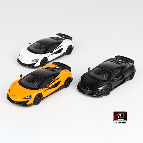 [现货]LCD 1:43 迈凯伦McLaren 600lt 橙 白 黑 合金全开汽车模型