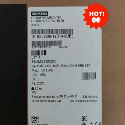 (议价）6SL3220-1YD14-0UB0
