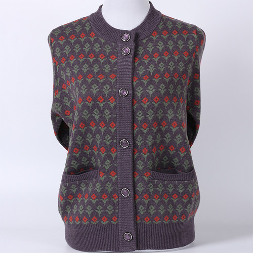 中老年人开衫羊毛外套