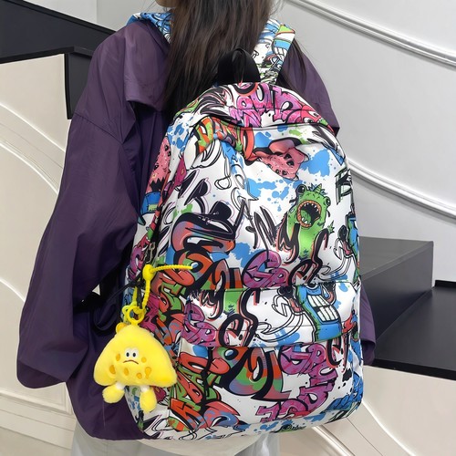 初中书包大容量美式14英寸防水男