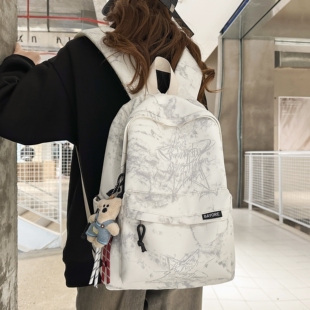 大容量书包ins小众风初中女生高颜值背包高中生男生简约双肩包女