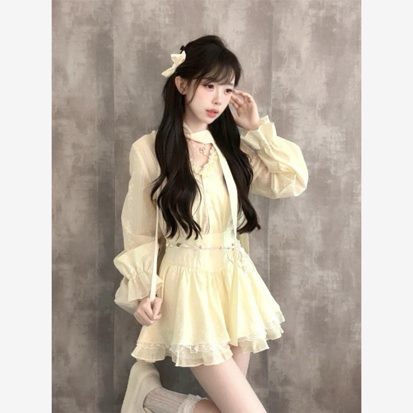 杏花微雨韩系甜美法式温