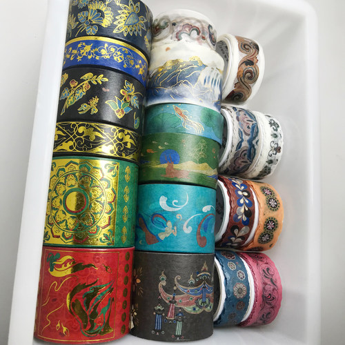 清仓 烫金和纸胶带整卷 甘肃省纪念品装饰贴纸手账diy中国风敦煌 - 封面
