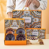 Комплект для домашнего использования, керамическая посуда, подарочная коробка, стиль бохо, делается под заказ, подарок на день рождения, оптовые продажи