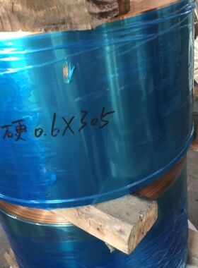 C5191锡磷青铜带锡青铜带 高弹特硬铜带0.5mm 0.6*305mm 零切分条