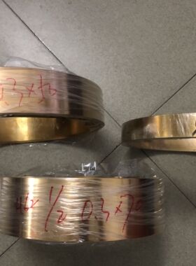 H62黄铜带0.3*30  0.3*50 0.3mm*70mm   H62软料黄铜带0.3mm*35mm