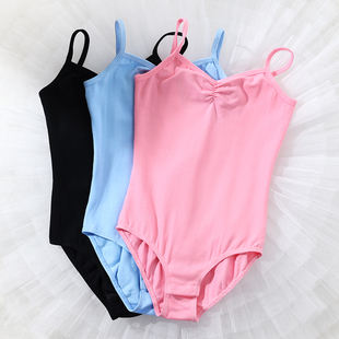 儿童舞蹈服女童夏季吊带练功服芭蕾舞形体服女孩中国舞考级体操服