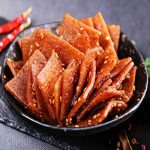 湖南特产麻辣豆皮500g香干辣味