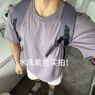 阿辉推荐 GYMSHARK ESSENTIAL基础运动弹力运动宽松健身短袖T恤