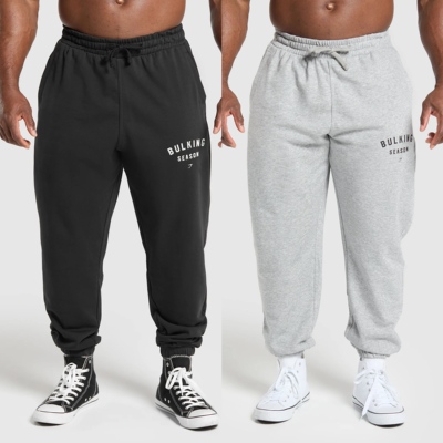入秋新品  GYMSHARK BUILKING SEASON 宽松运动卫裤健身训练长裤