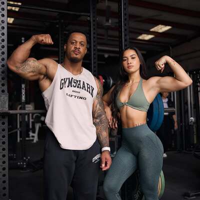 gymshark 字母印花运动背心