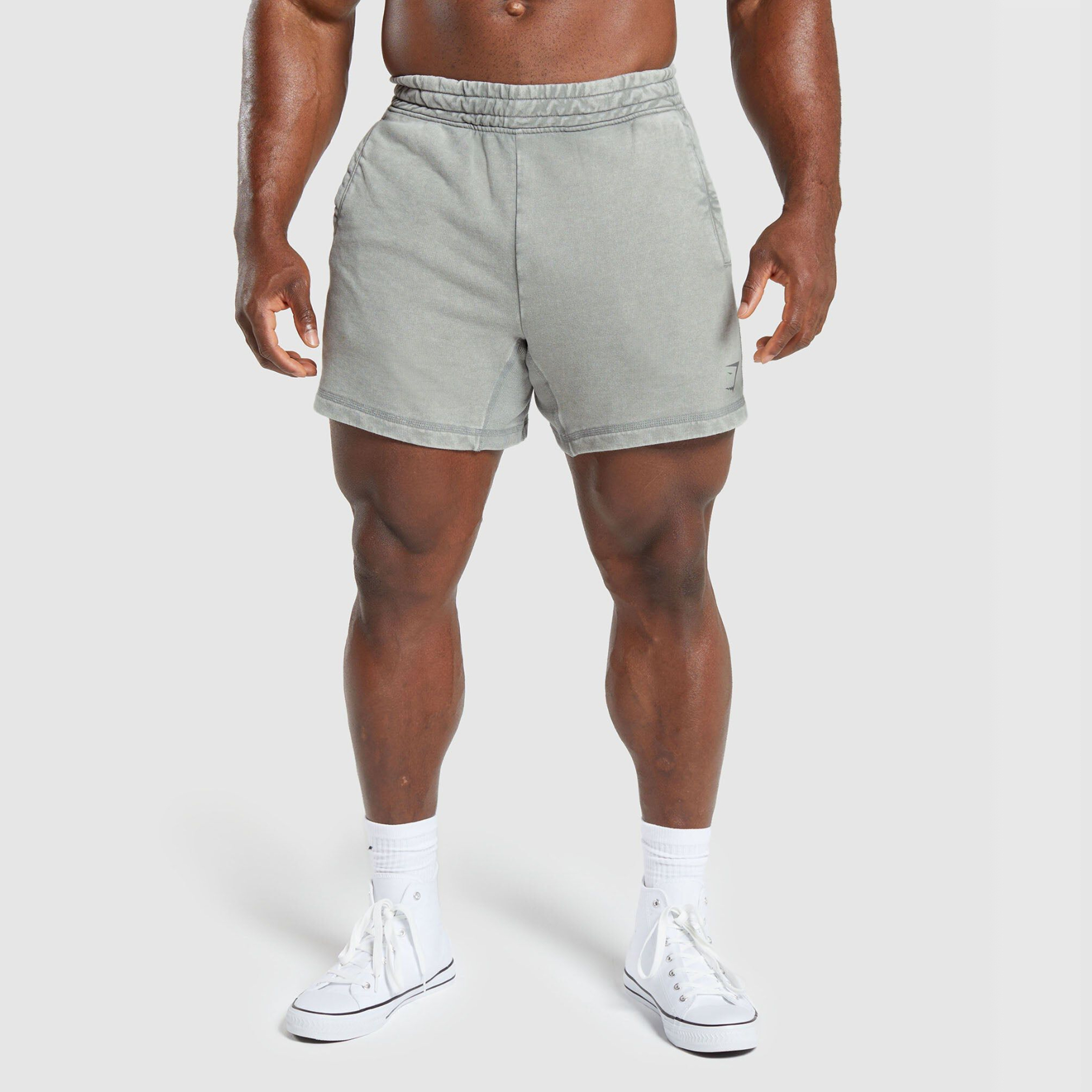 好穿 Gymshark Heritage 做旧水洗毛圈舒适全棉柔软毛圈运动短裤