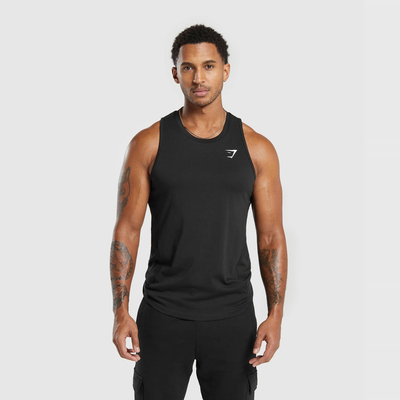 3D裁剪  GYMSHARK CRITICAL 轻薄透气运动弹力贴身包边健身背心