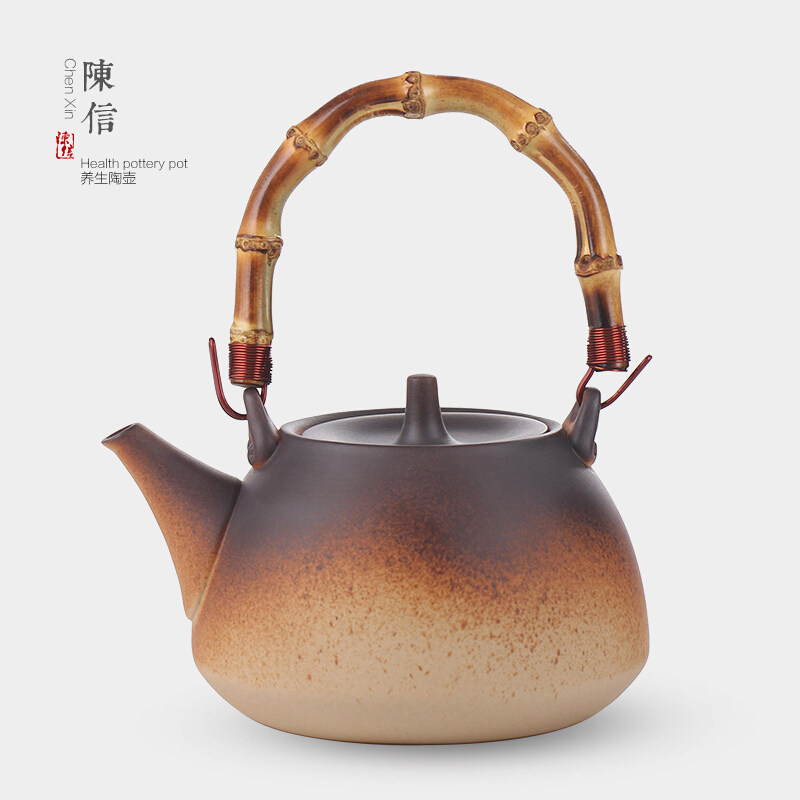 陈信日式烧水壶煮茶壶陶壶泡茶电陶炉煤气灶专用煮水明火直火壶