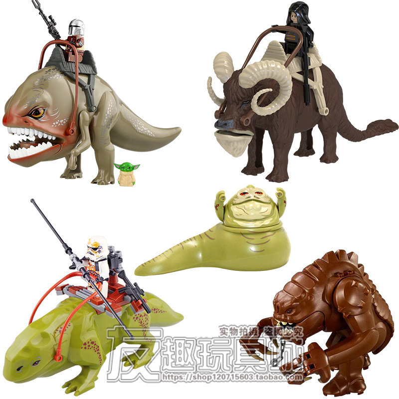 星球大战系列暴风兵湿背兽兰克贾巴布勒格兽拼装儿童玩具