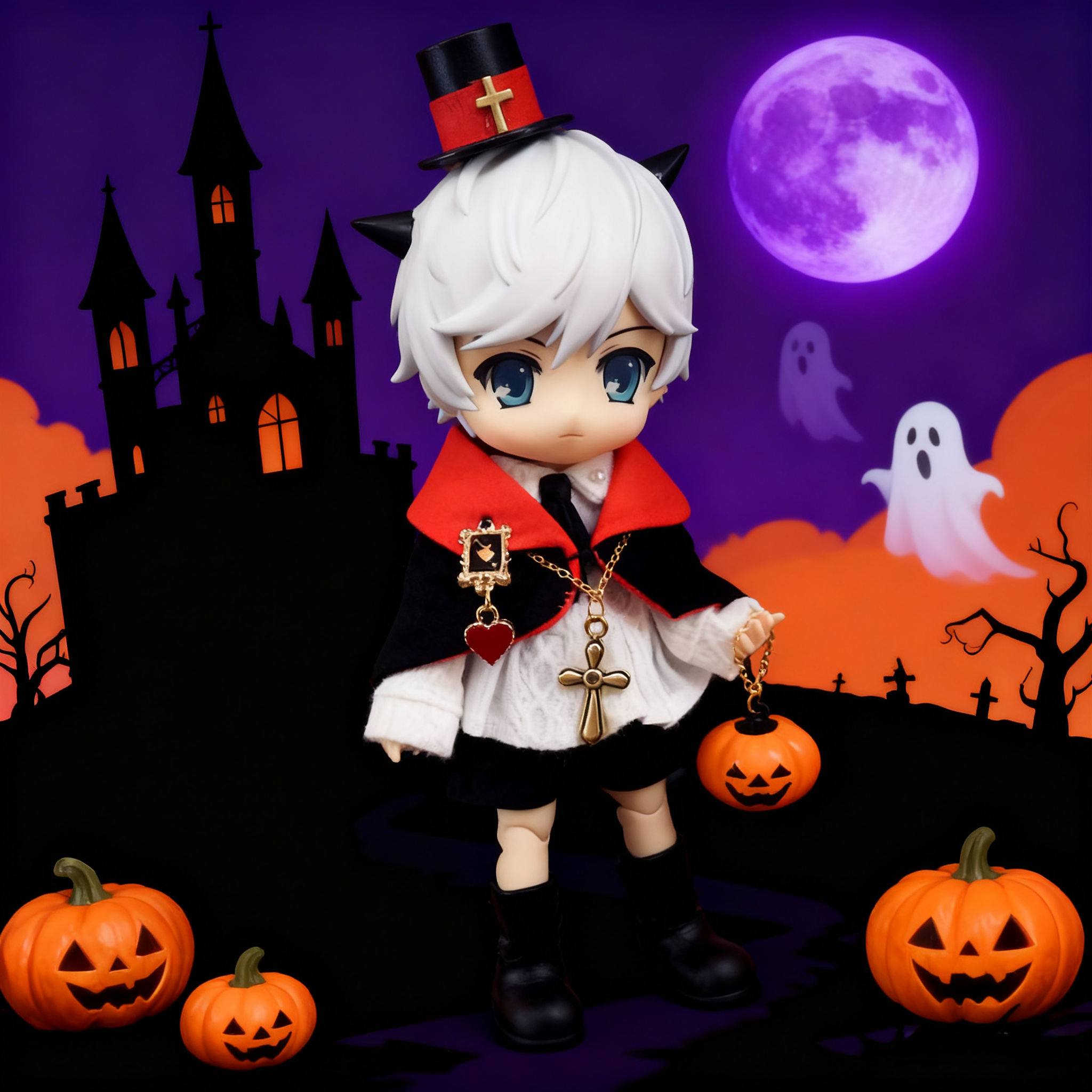 万圣节娃衣粘土人