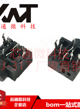 PJ-317 3.5MM耳机插座 双声道音频插座 5脚插脚 2只固定脚 现货