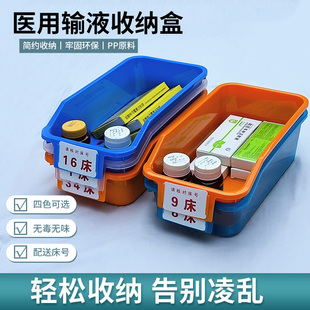 S08医用输液盒摆药盒医院6s管理收纳盒塑料液体盒盒床号卡收纳篮