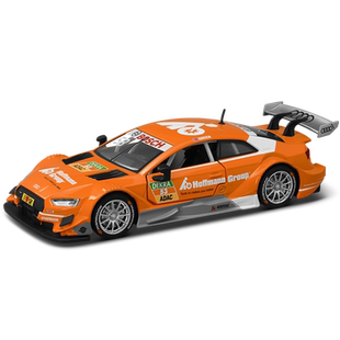彩珀成真1:32CCA奥迪RS5DTM赛跑车汽车模型开门回力声光儿童玩具