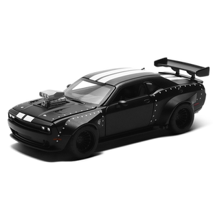 彩珀成真1:36CCA合金道奇挑战者赛跑汽车模型改装拼装儿童玩具男