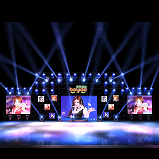 舞台舞美3D效果图设计周年晚会演出庆典设计开业奠基走秀设计