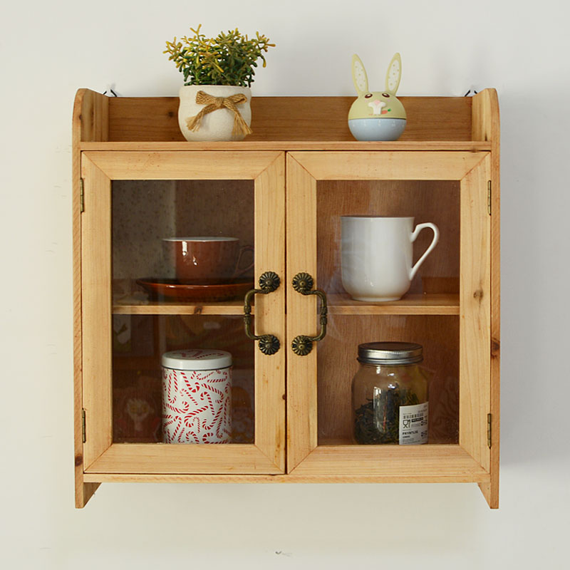 zakka双开玻璃门餐厅厨房吊柜