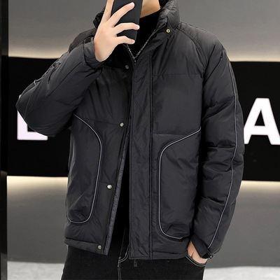 羽绒服男士短款2025秋冬季新款加厚保暖青年白鸭绒休闲潮流百搭男