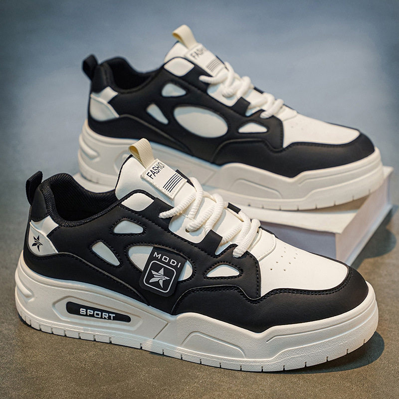 男鞋飞行员一号空军小白鞋2026新款春季青少年板鞋厚底运动鞋男