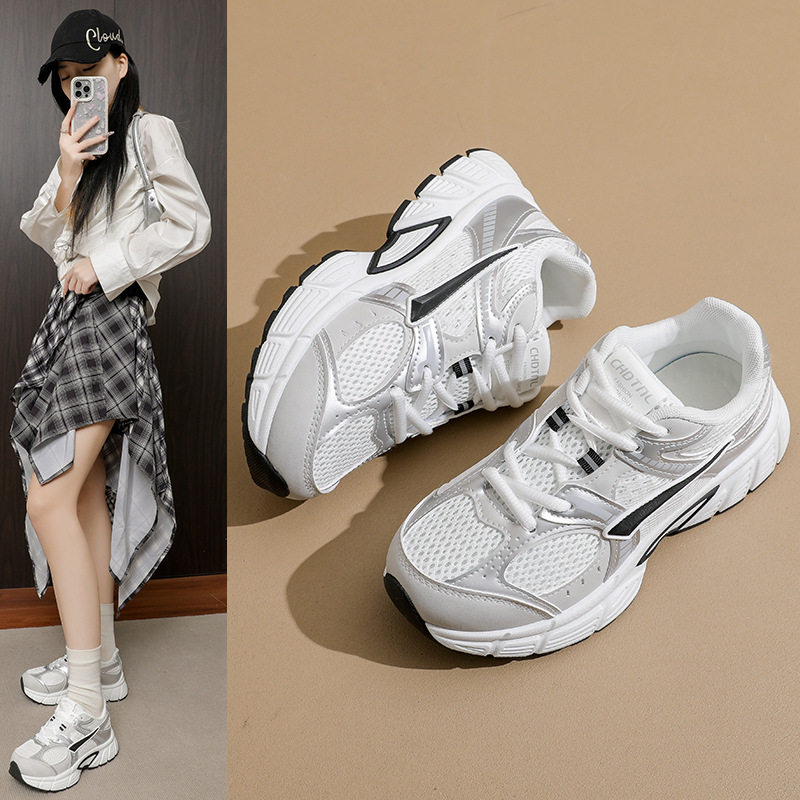 ins韩版新款老爹鞋女2026春季学生运动跑步休闲厚底增高鞋HB1003
