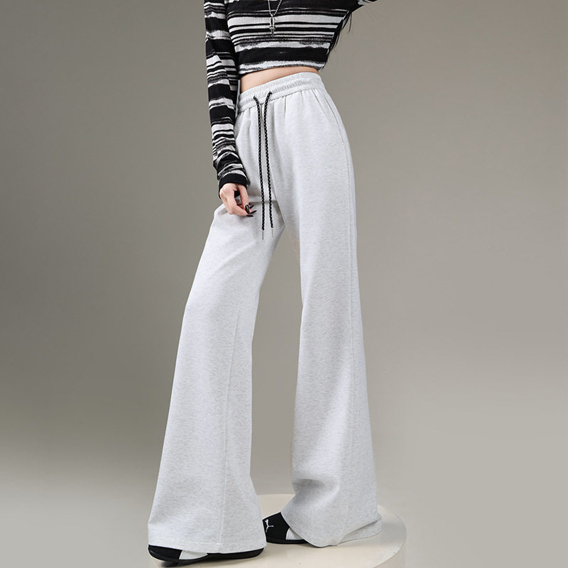 运动微喇叭裤子女春夏2026新款美式高腰显瘦马蹄裤小个子休闲卫裤