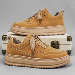 2026春季复古男士休闲鞋运动低帮板鞋潮款男鞋舒适百搭厚底鞋子