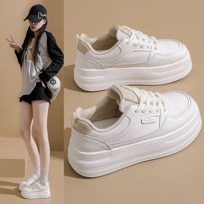 2026春季新款ins韩版透气小白鞋女学生厚底百搭休闲运动板鞋Y8629