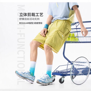 裤 男女夏潮休闲运动情侣可收纳美式 子 短裤 IZEXX潮牌机能速干工装