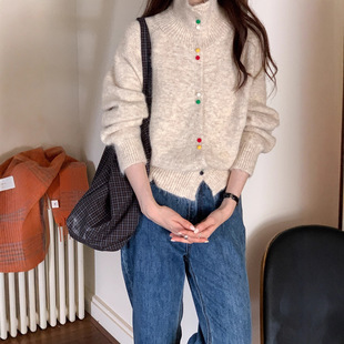 新品 25秋季 女MZ271552 慵懒长袖 针织开衫