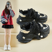 新款 老爹鞋 女2025春季 ins韩版 学生运动跑步休闲鞋 厚底增高ZL7525