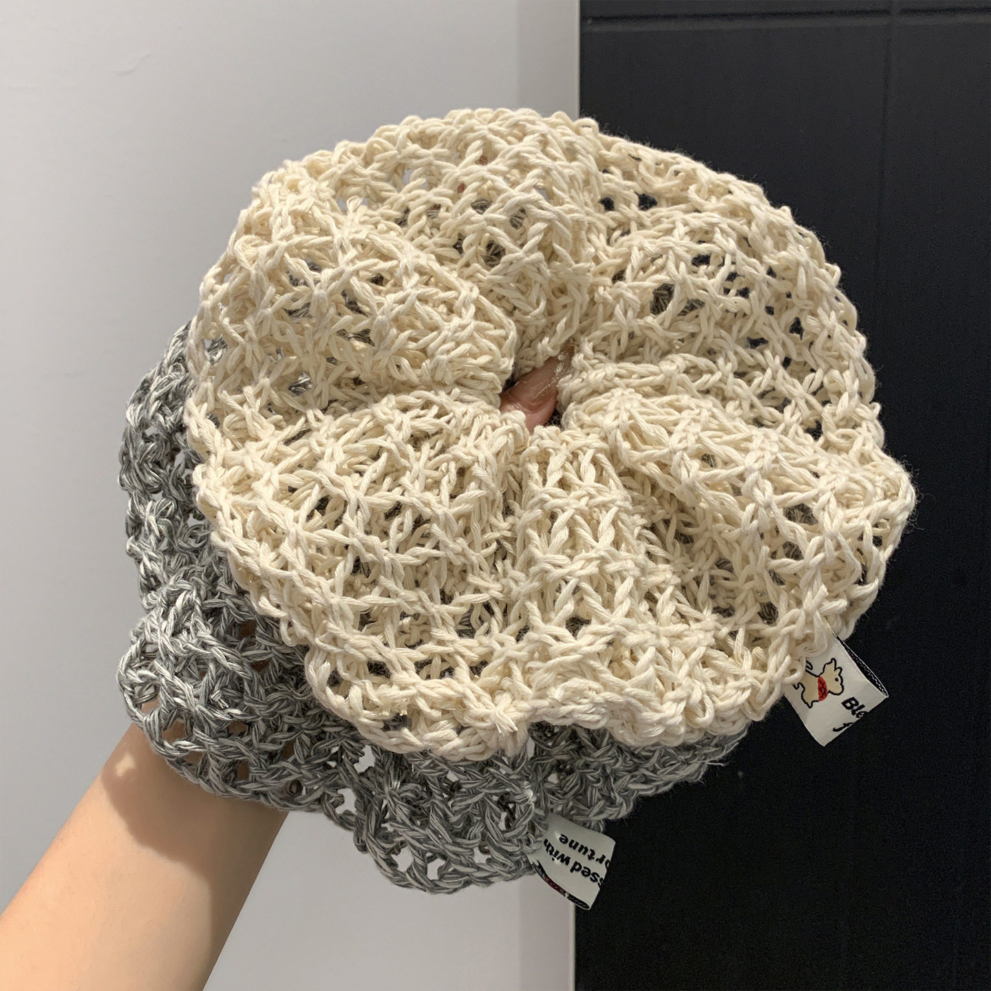 韩系米色针织镂空大肠发圈女波西米亚扎头发超大号民族风发饰头绳,饰品/流行首饰/时尚饰品新,发饰,淘宝优惠券,粉丝福利购,淘宝优惠卷