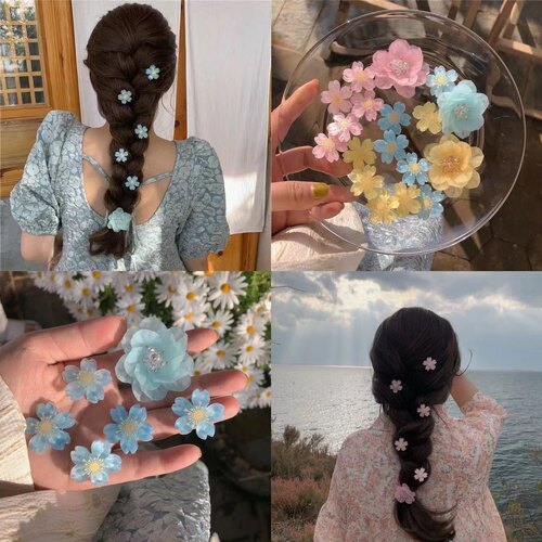 小花朵发夹少女心头饰小清新