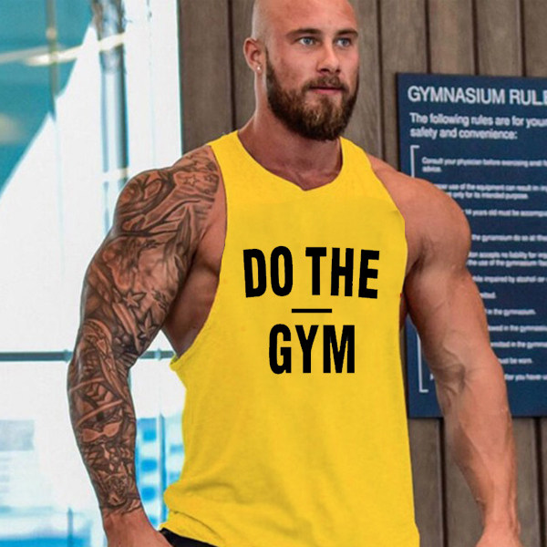 PROFESSIONAL FITNESS BODYBUILDING TRAINING RUNNING ATHLEISURE RUNNING I-HURDLE LOOSE ROUND NECK MENS COTTON LOOSE VEST