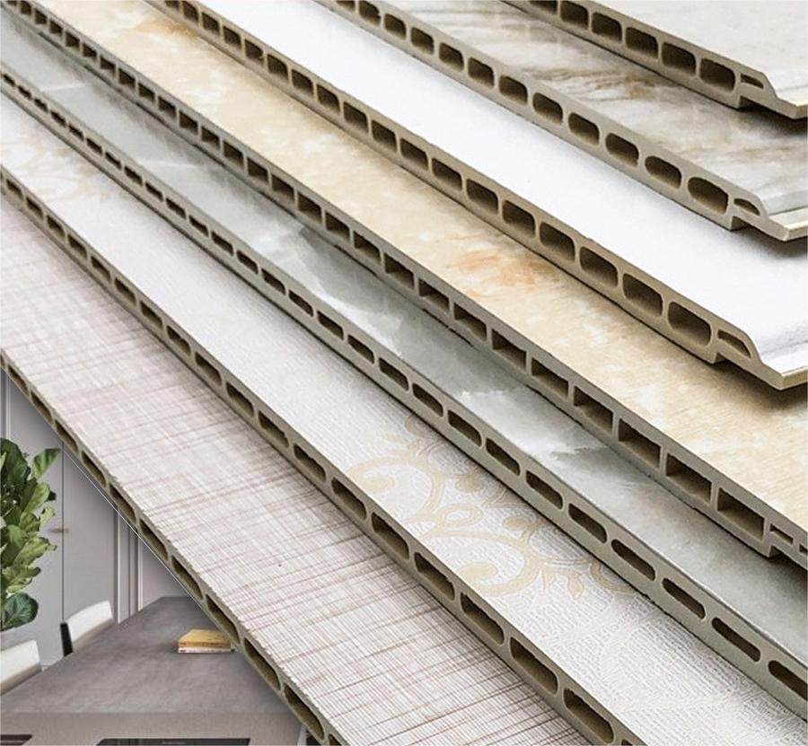 竹木纤维墙板背景墙  集成吊顶 防水防潮无缝碳晶板 护墙板木饰面