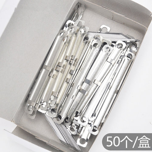 金属塑料装订夹80mm铁质两孔
