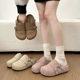 女厚底内增高2026年春季 新款 一脚蹬懒人外穿勃肯鞋 包头半拖鞋 拖鞋