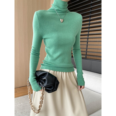 超好看羊毛高领内搭打底衫女